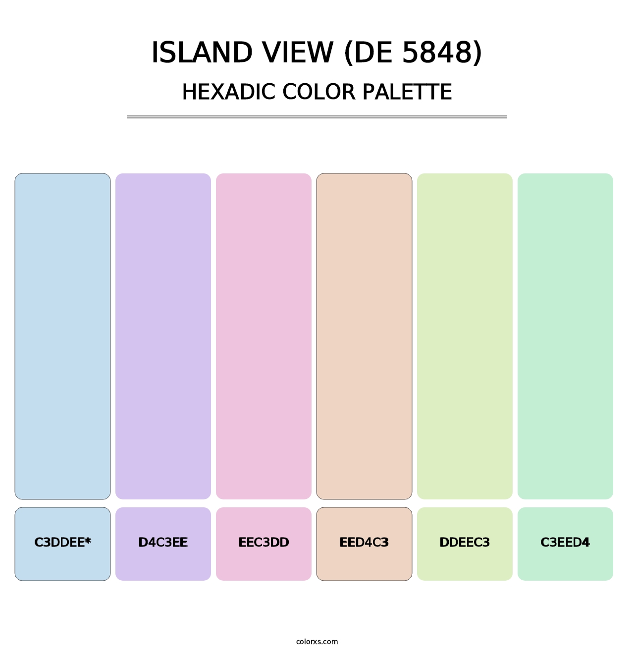 Island View (DE 5848) - Hexadic Color Palette