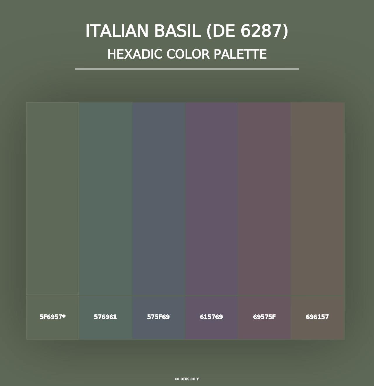 Italian Basil (DE 6287) - Hexadic Color Palette