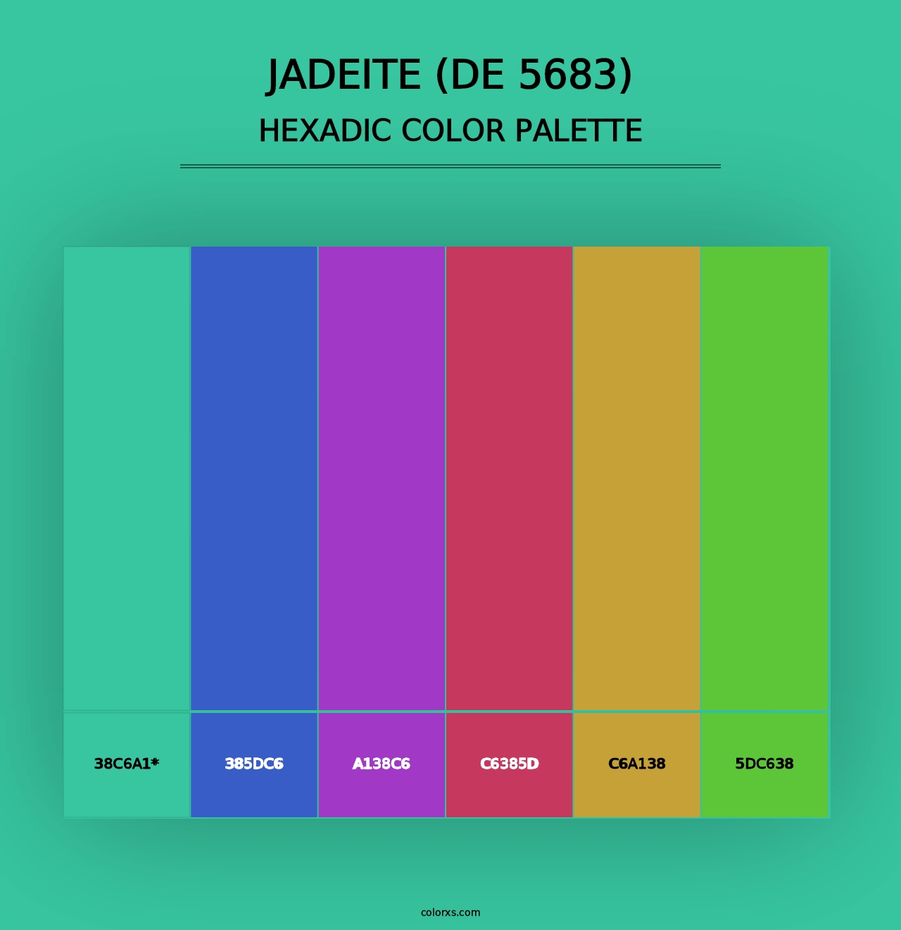 Jadeite (DE 5683) - Hexadic Color Palette