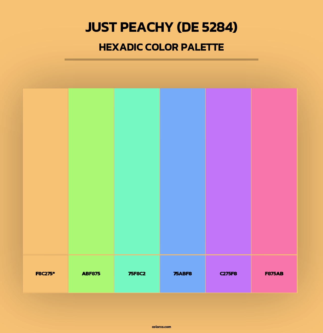 Just Peachy (DE 5284) - Hexadic Color Palette