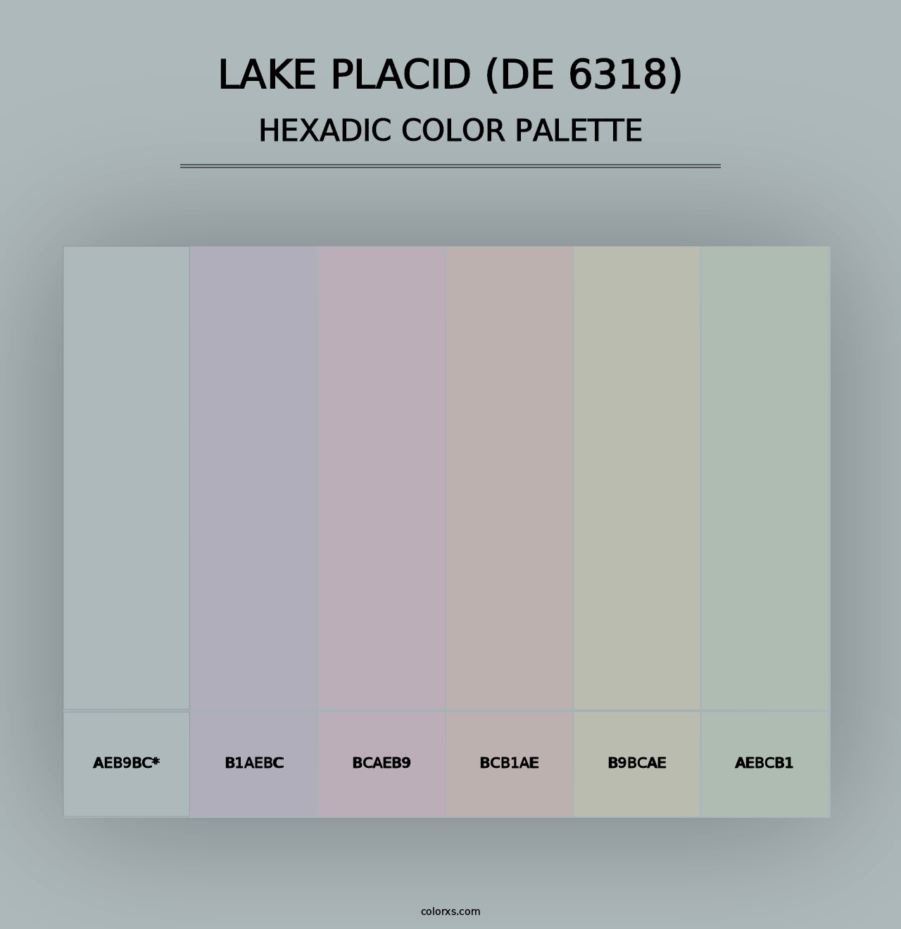 Lake Placid (DE 6318) - Hexadic Color Palette