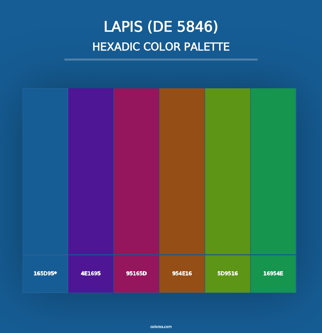 Lapis (DE 5846) - Hexadic Color Palette