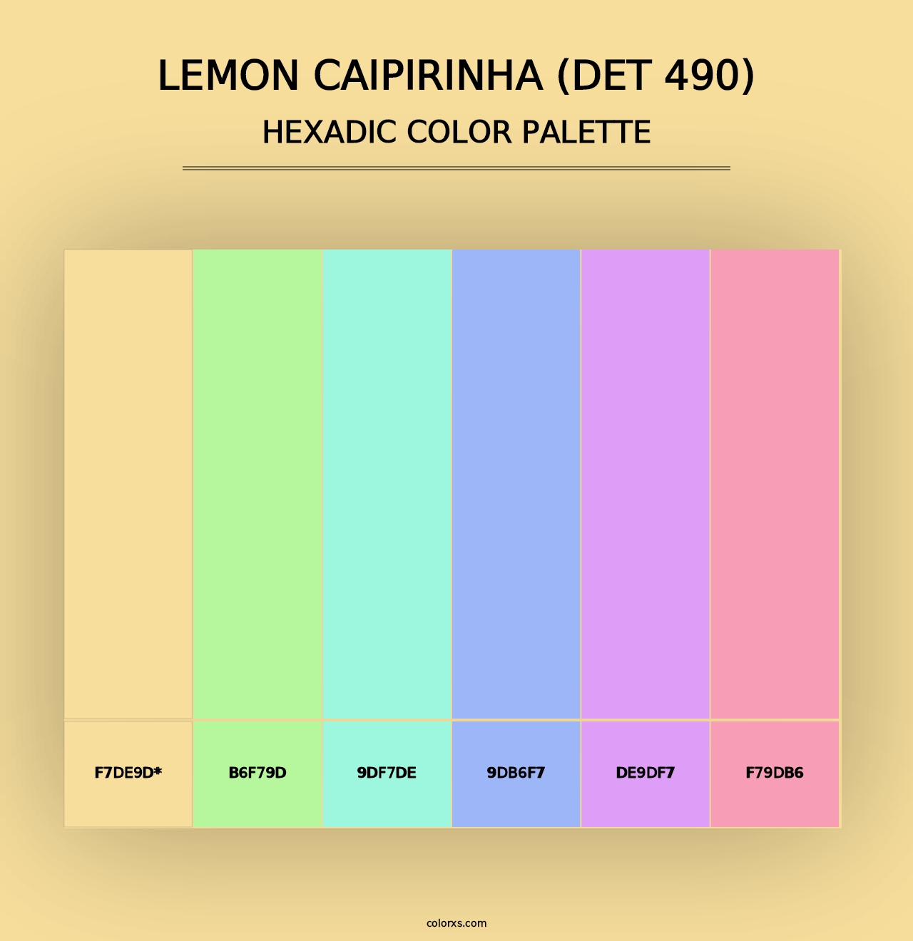 Lemon Caipirinha (DET 490) - Hexadic Color Palette