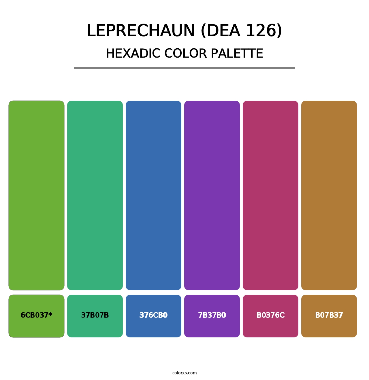 Leprechaun (DEA 126) - Hexadic Color Palette