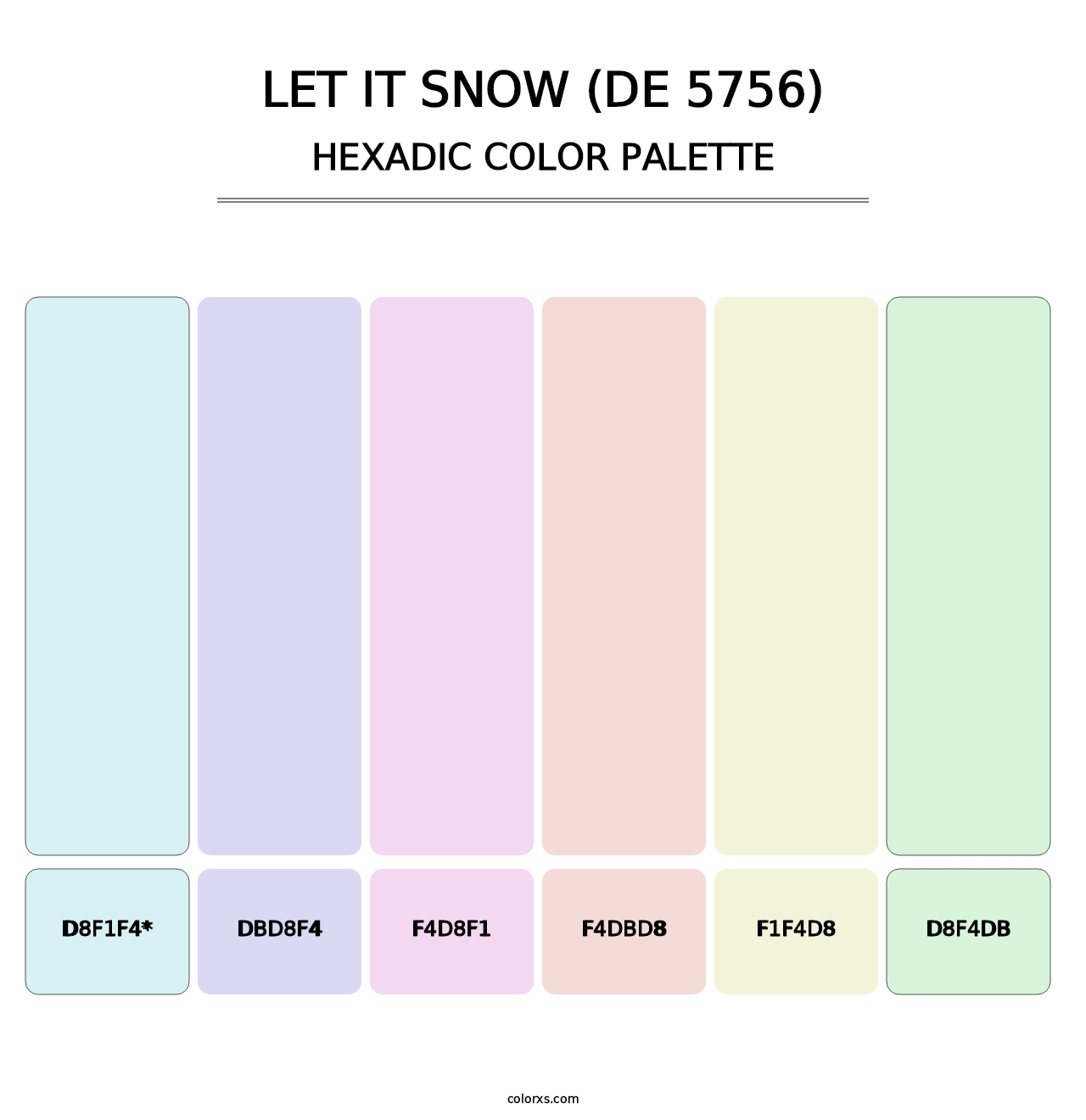 Let it Snow (DE 5756) - Hexadic Color Palette