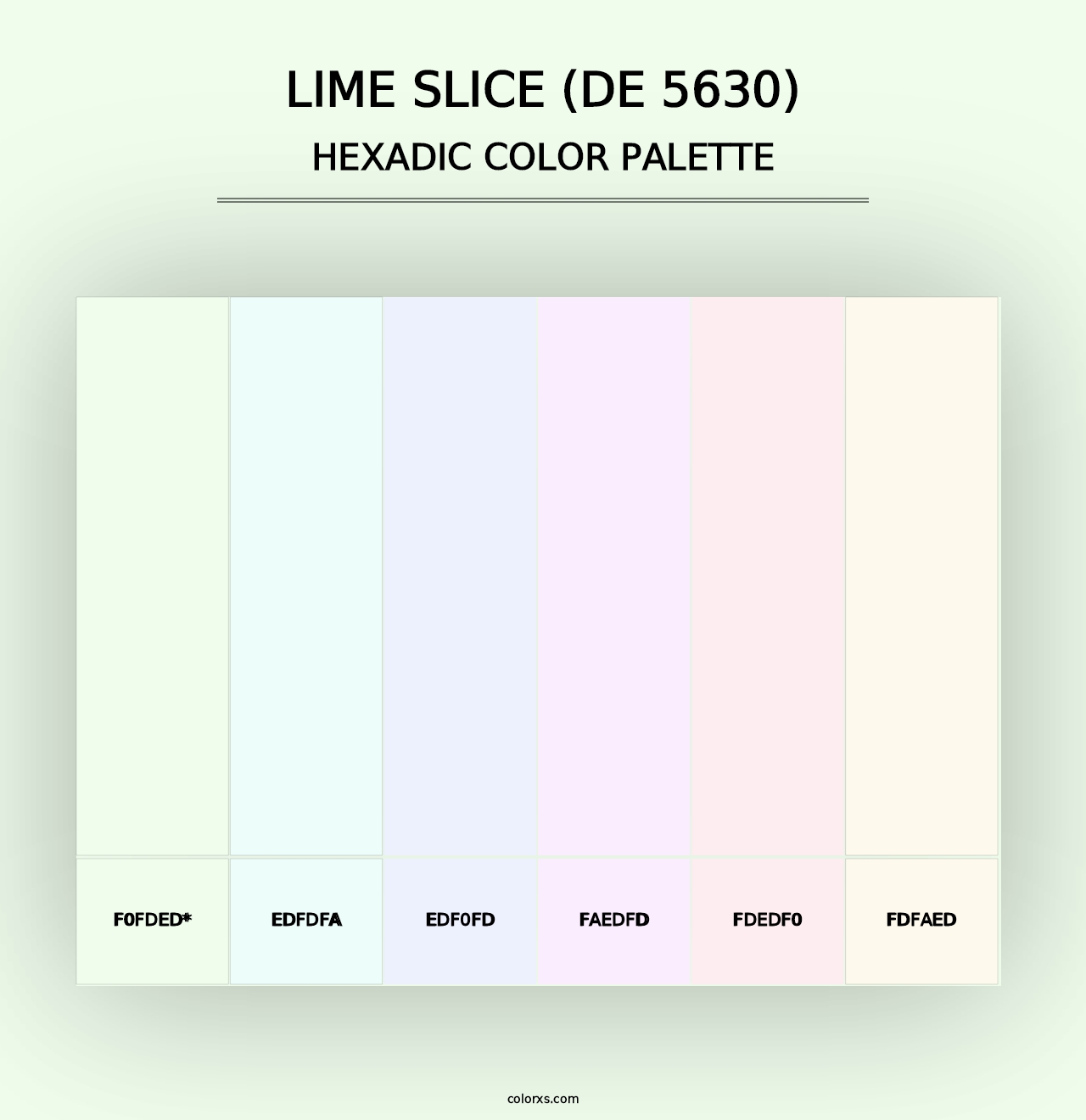 Lime Slice (DE 5630) - Hexadic Color Palette