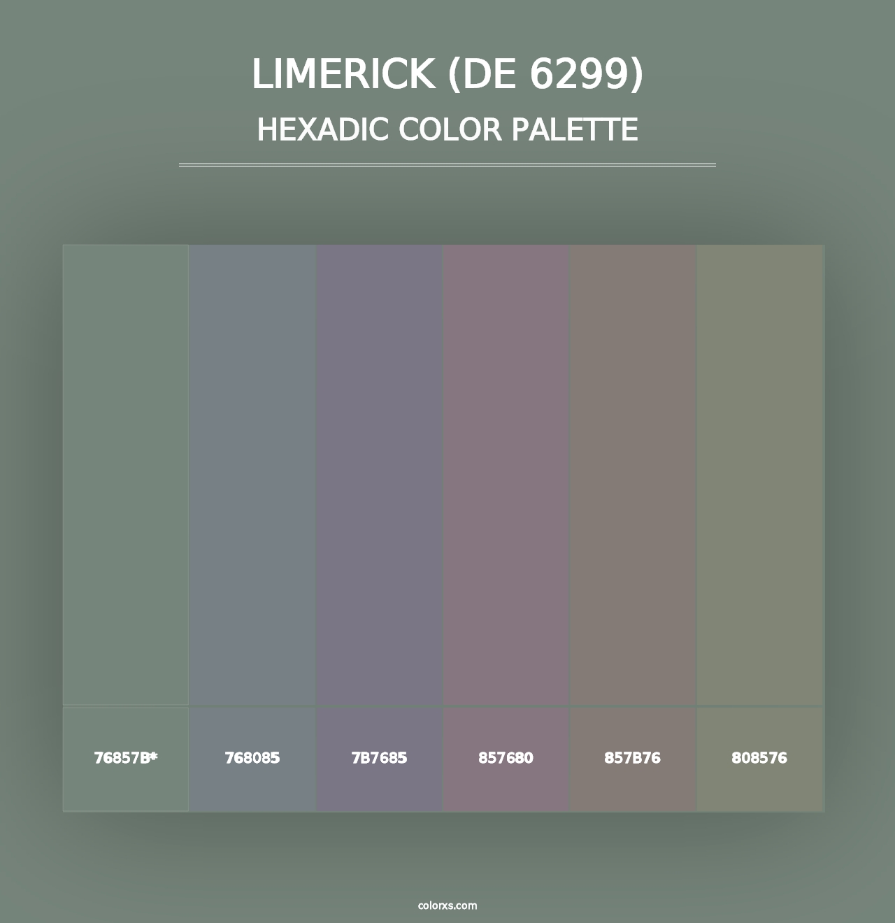 Limerick (DE 6299) - Hexadic Color Palette