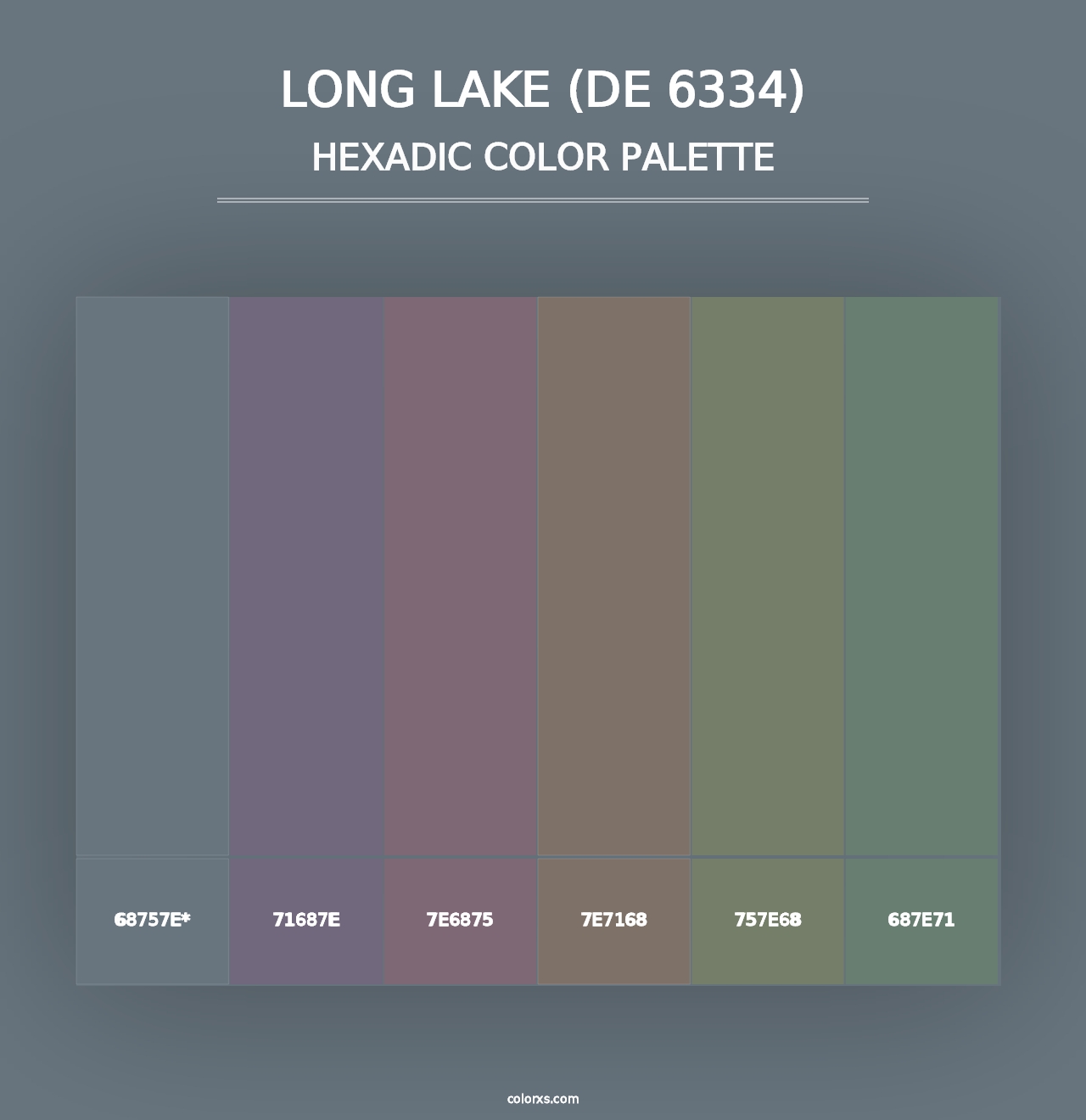 Long Lake (DE 6334) - Hexadic Color Palette