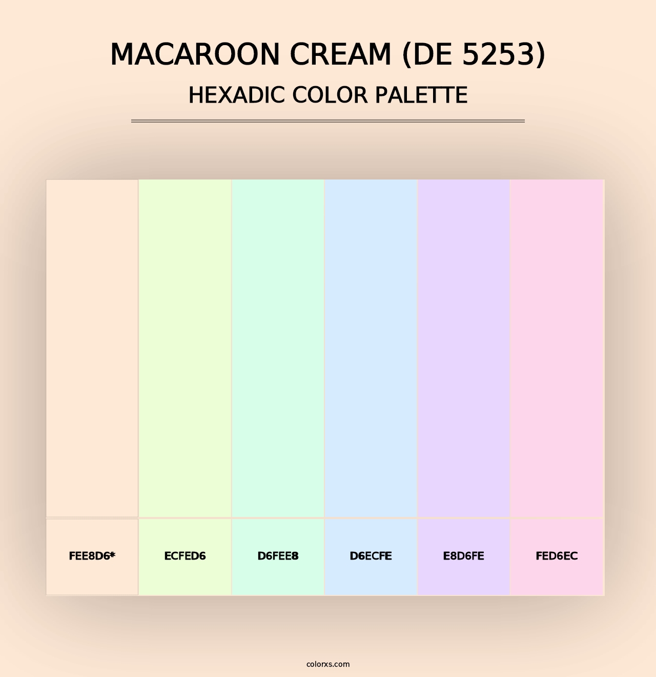 Macaroon Cream (DE 5253) - Hexadic Color Palette