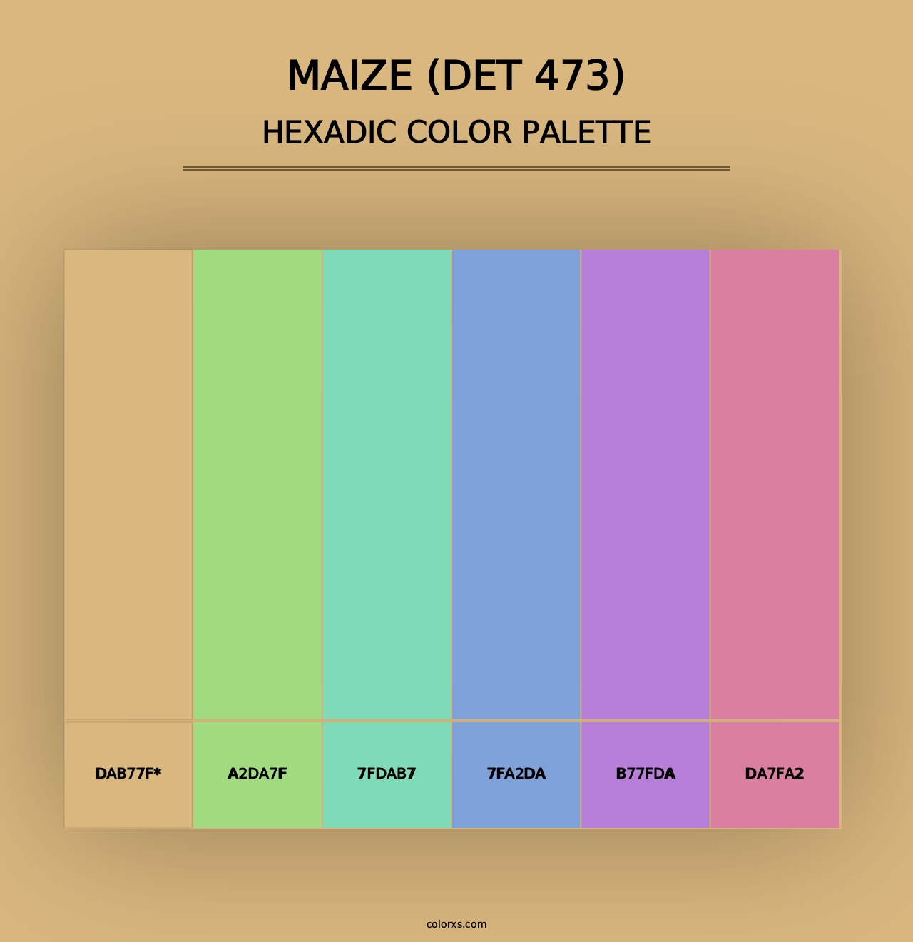 Maize (DET 473) - Hexadic Color Palette