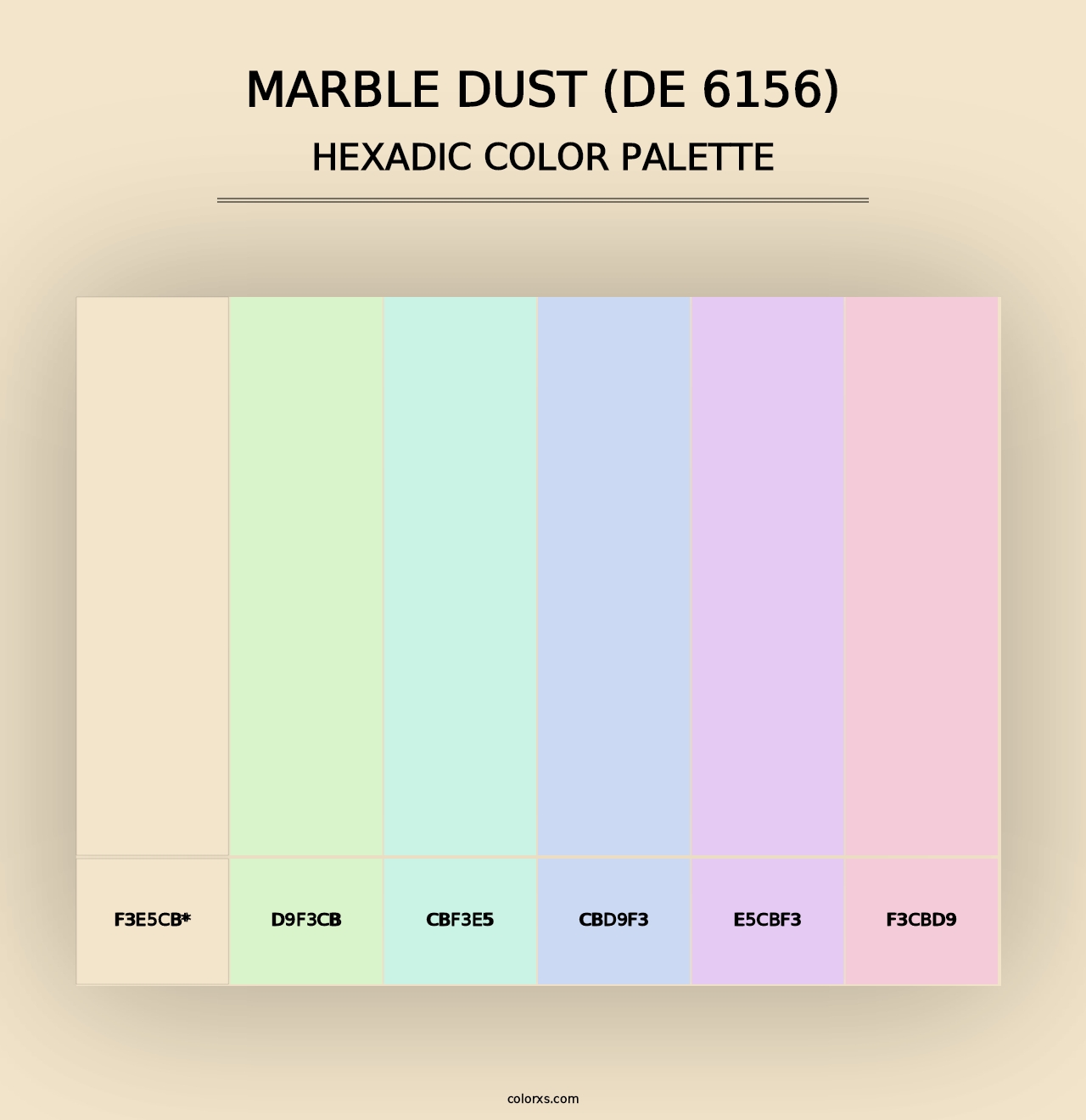 Marble Dust (DE 6156) - Hexadic Color Palette