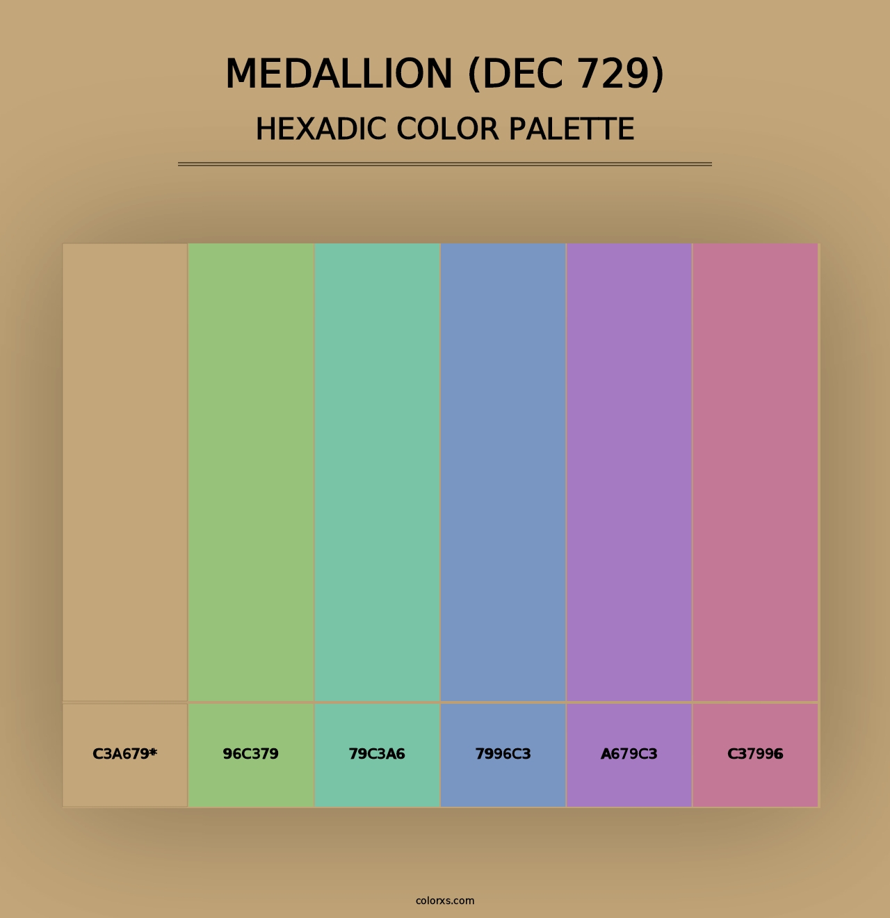 Medallion (DEC 729) - Hexadic Color Palette