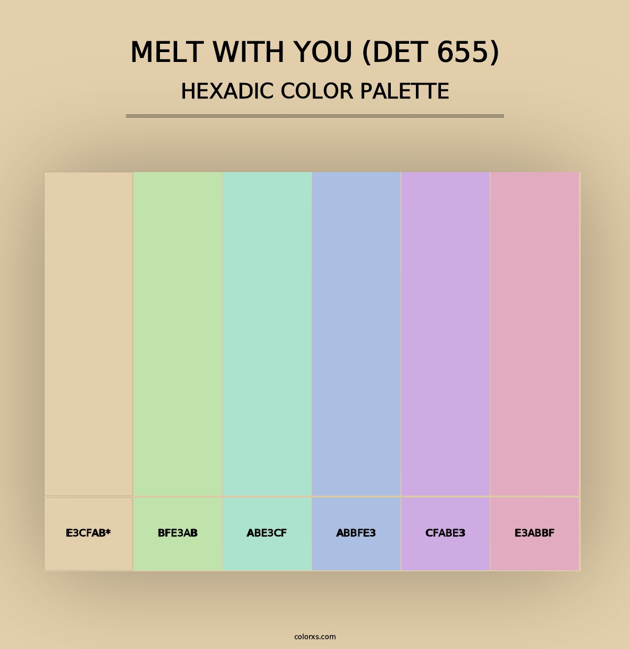 Melt with You (DET 655) - Hexadic Color Palette