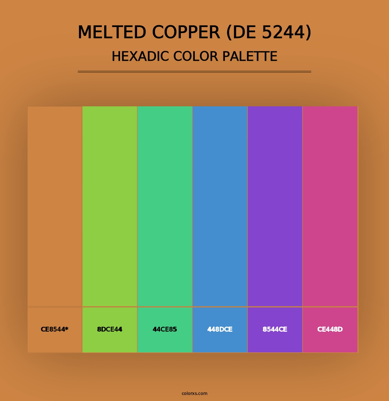 Melted Copper (DE 5244) - Hexadic Color Palette