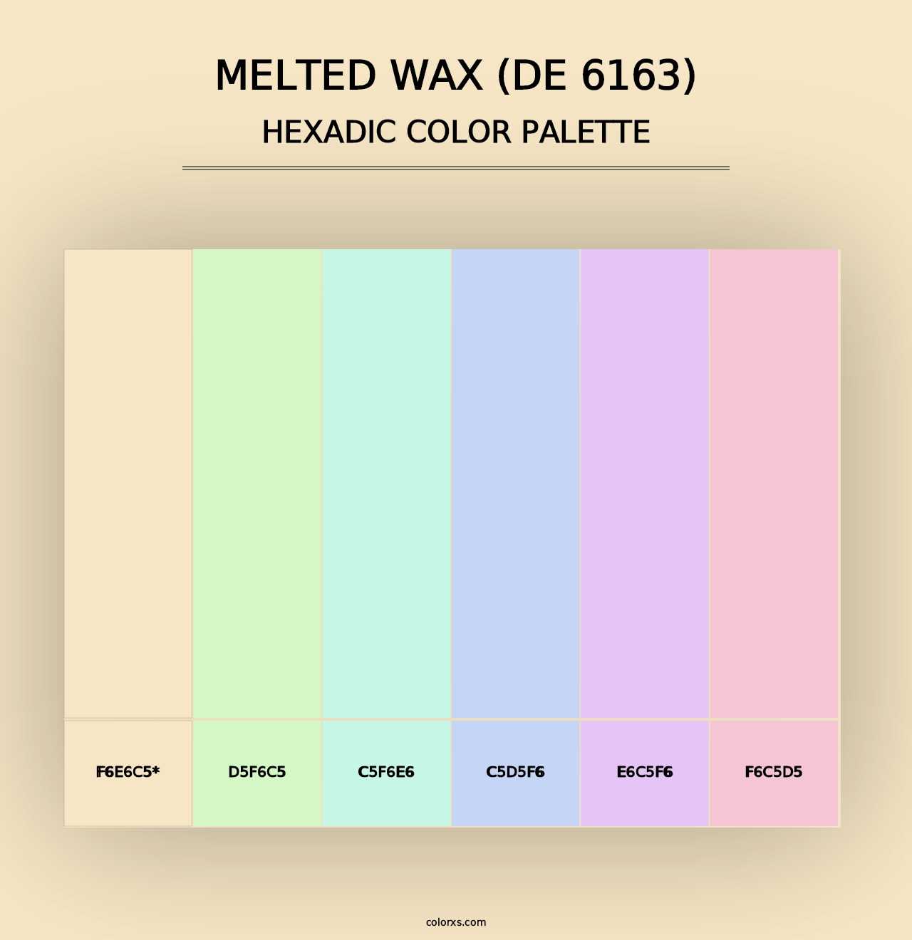 Melted Wax (DE 6163) - Hexadic Color Palette