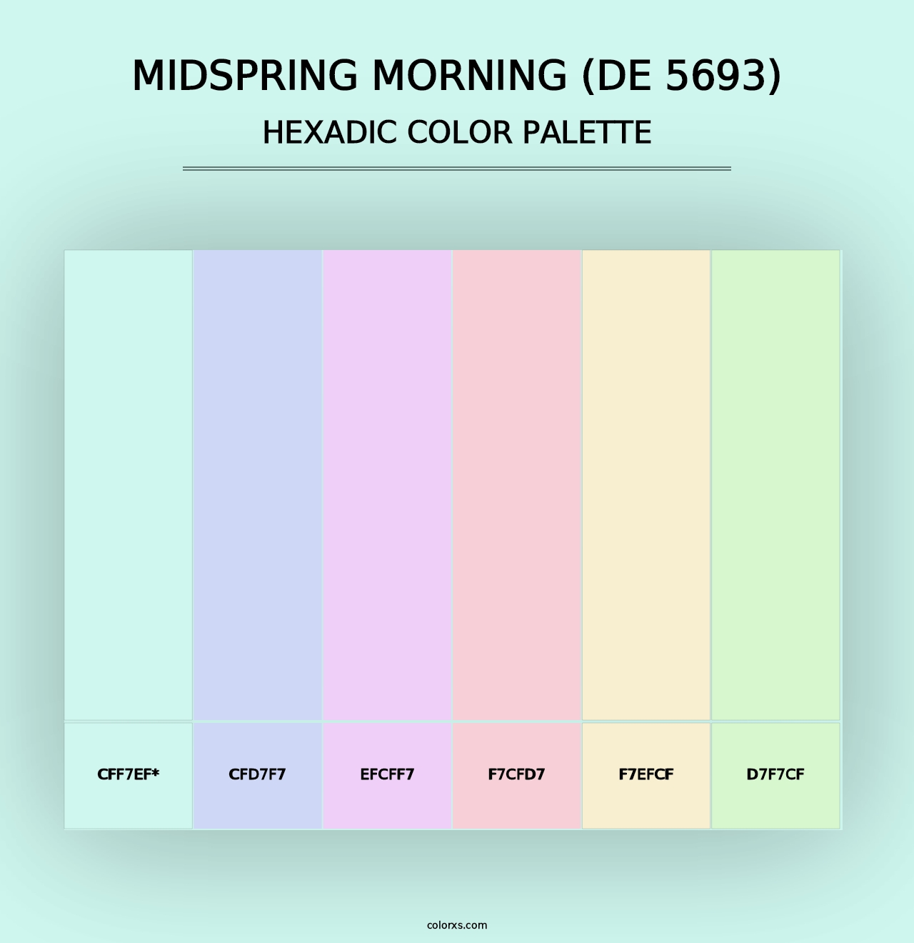 Midspring Morning (DE 5693) - Hexadic Color Palette