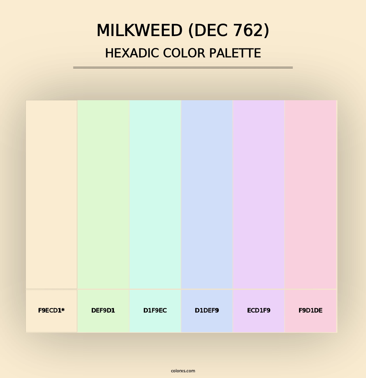 Milkweed (DEC 762) - Hexadic Color Palette