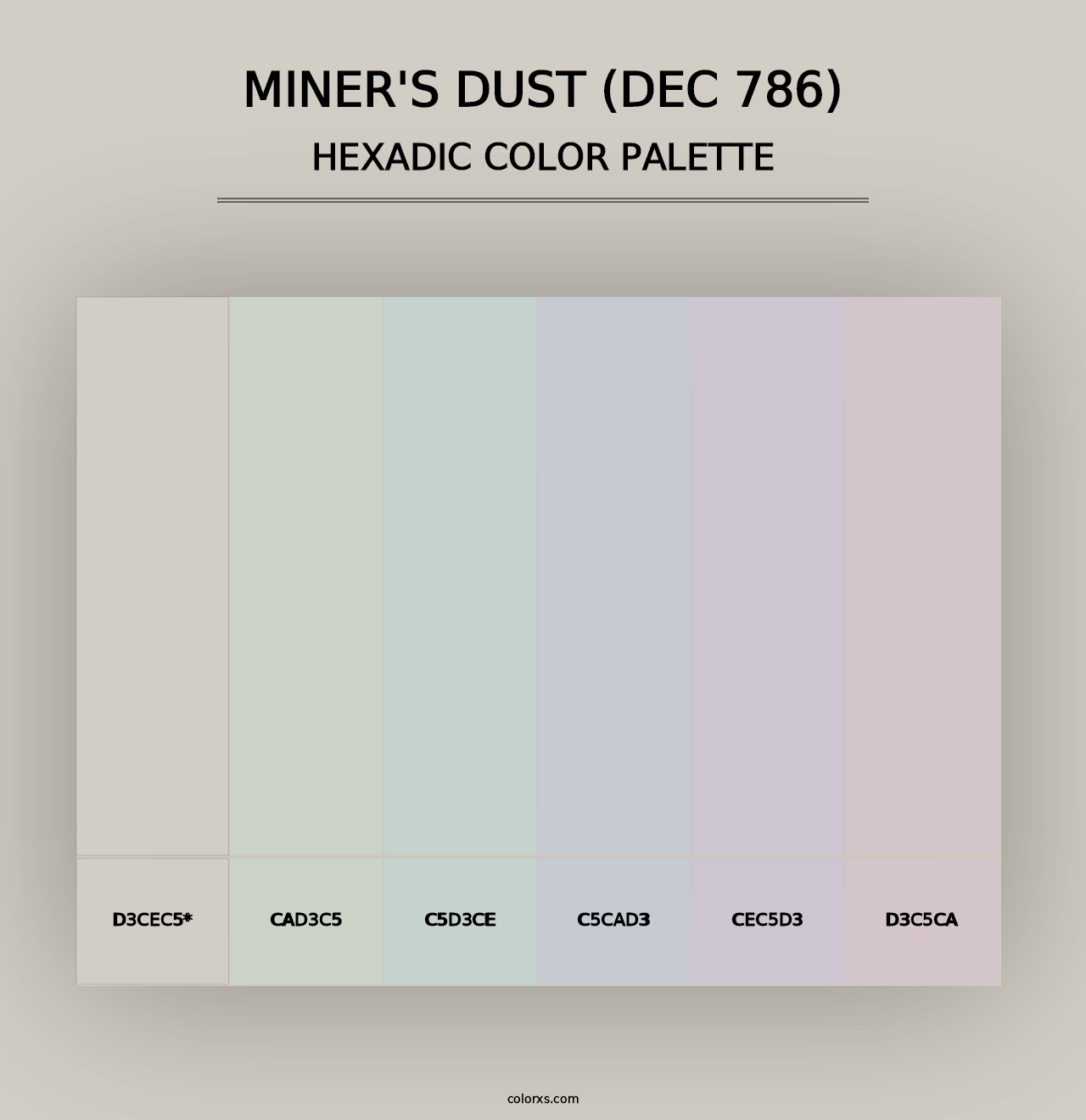 Miner's Dust (DEC 786) - Hexadic Color Palette