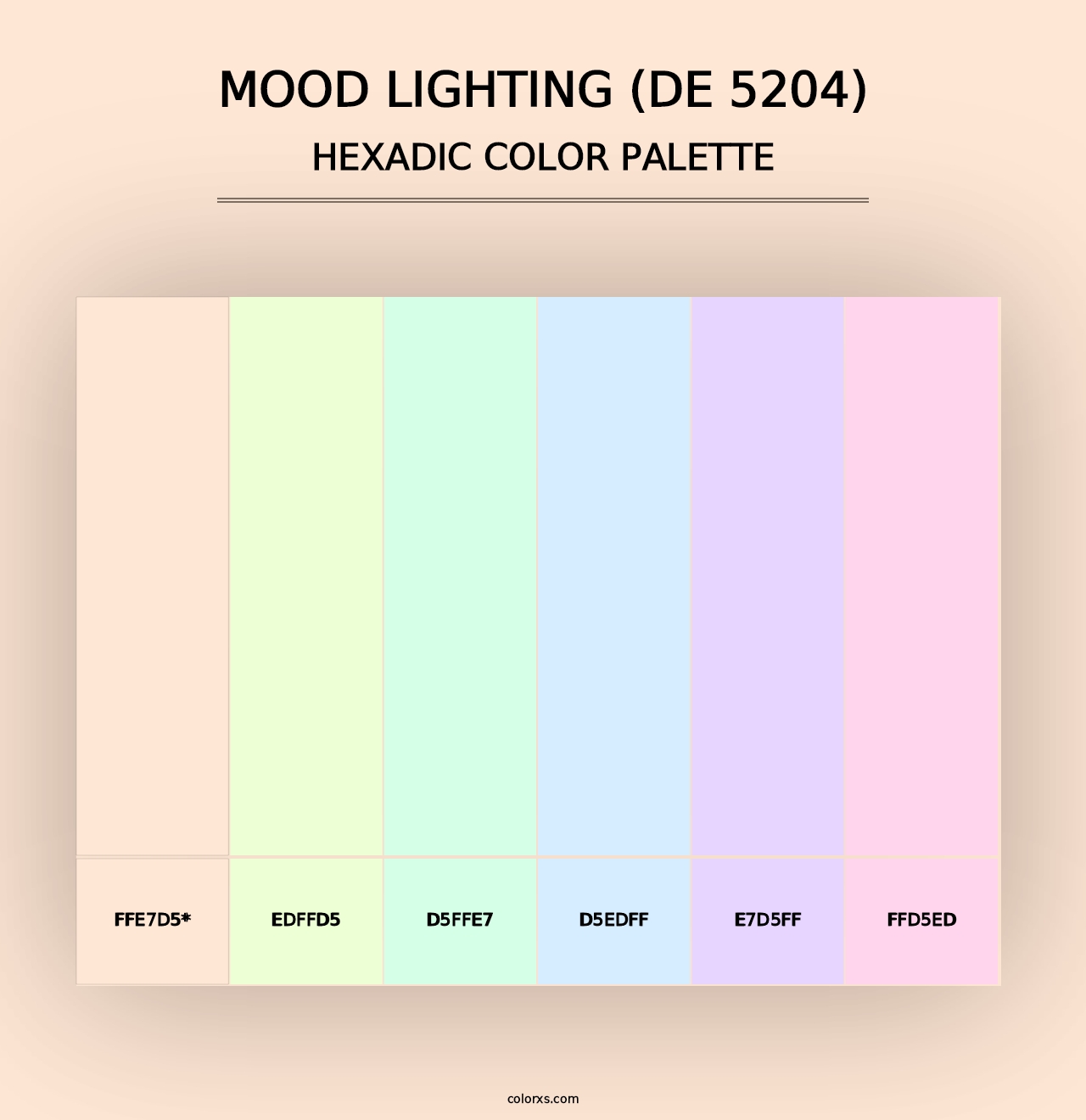 Mood Lighting (DE 5204) - Hexadic Color Palette