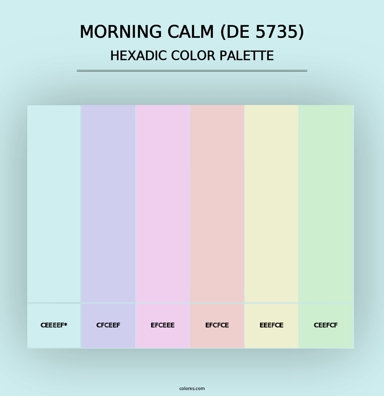 Morning Calm (DE 5735) - Hexadic Color Palette