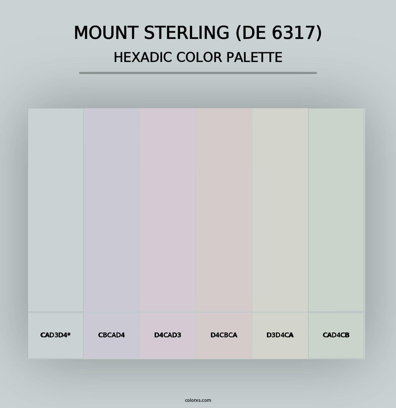 Mount Sterling (DE 6317) - Hexadic Color Palette