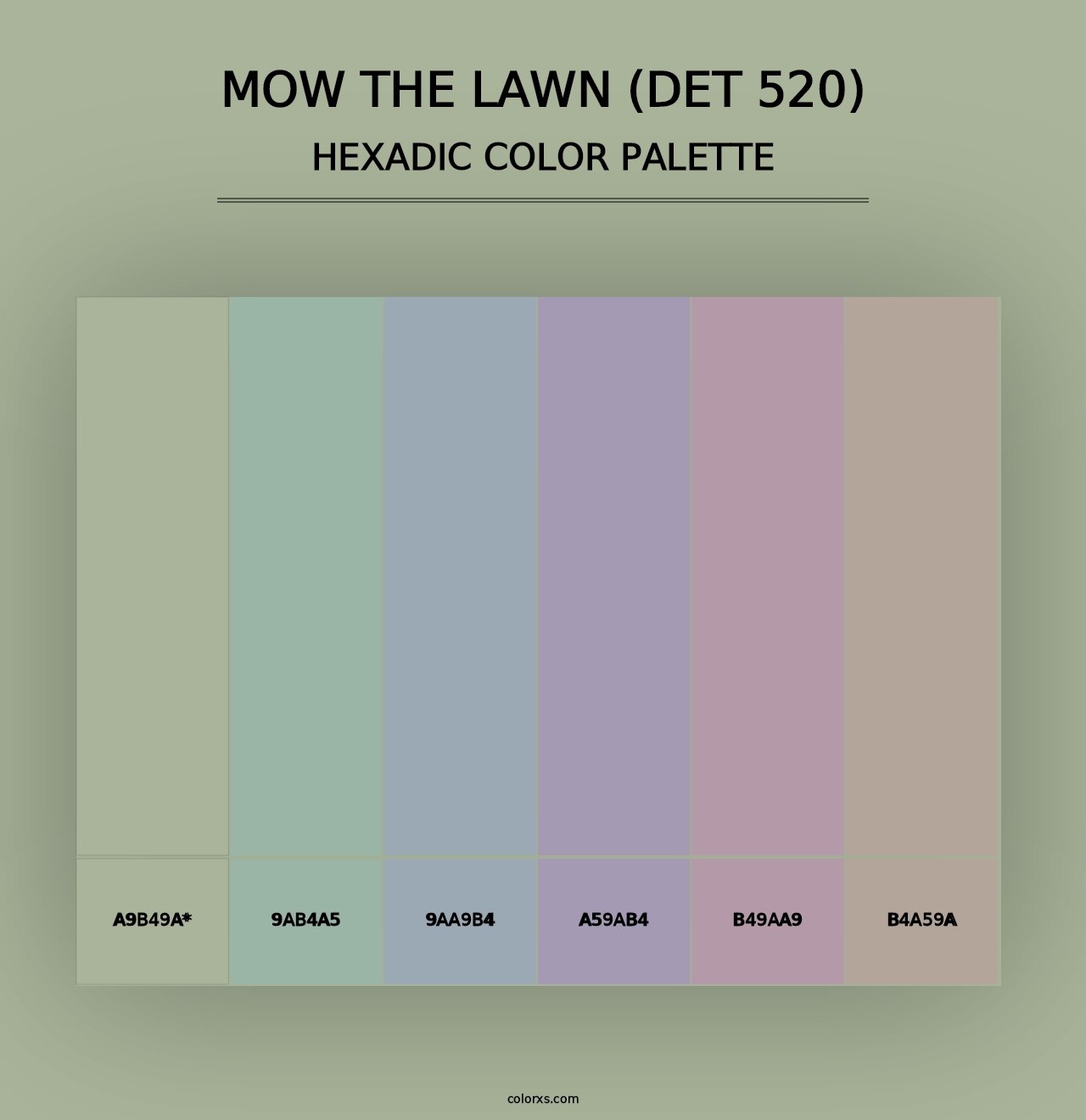 Mow the Lawn (DET 520) - Hexadic Color Palette