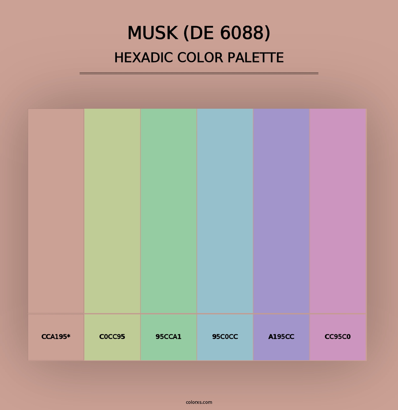 Musk (DE 6088) - Hexadic Color Palette