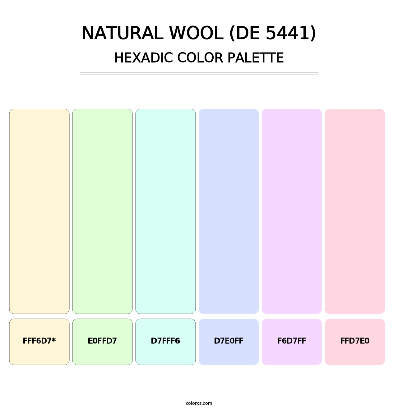 Natural Wool (DE 5441) - Hexadic Color Palette