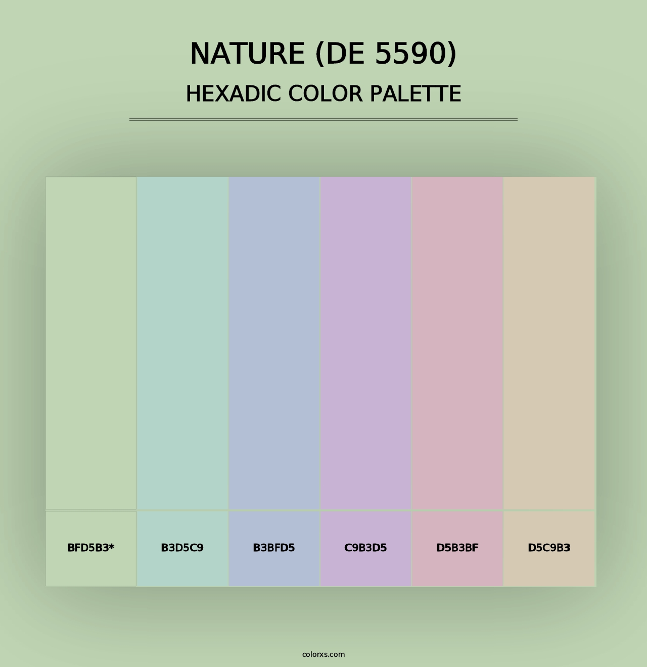 Nature (DE 5590) - Hexadic Color Palette