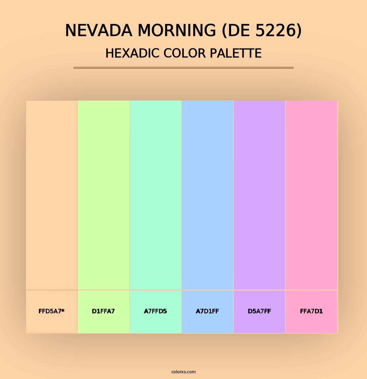 Nevada Morning (DE 5226) - Hexadic Color Palette