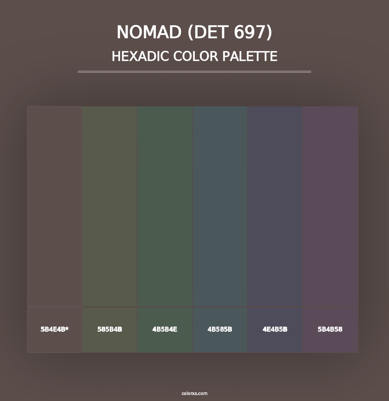 Nomad (DET 697) - Hexadic Color Palette