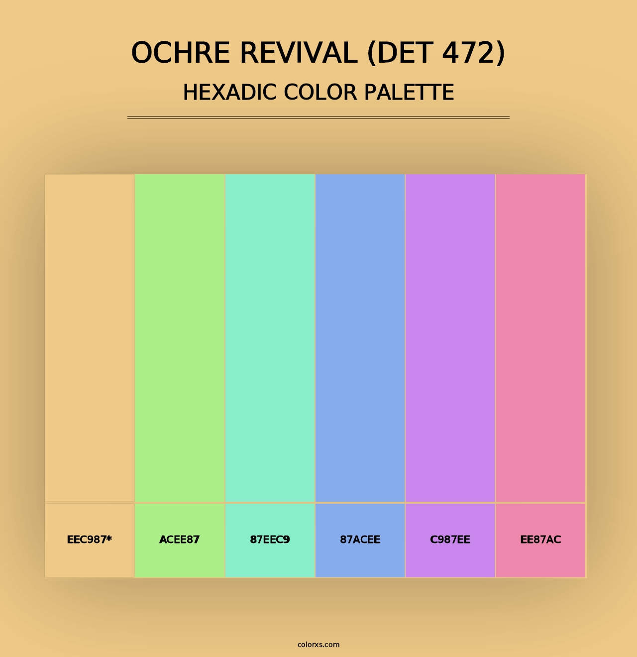 Ochre Revival (DET 472) - Hexadic Color Palette