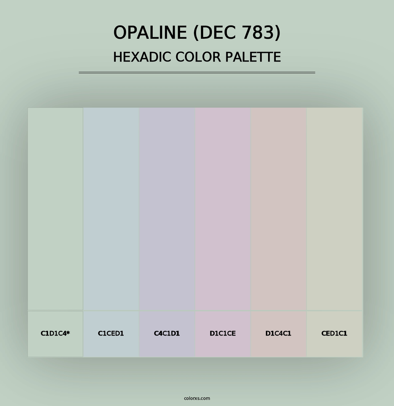 Opaline (DEC 783) - Hexadic Color Palette