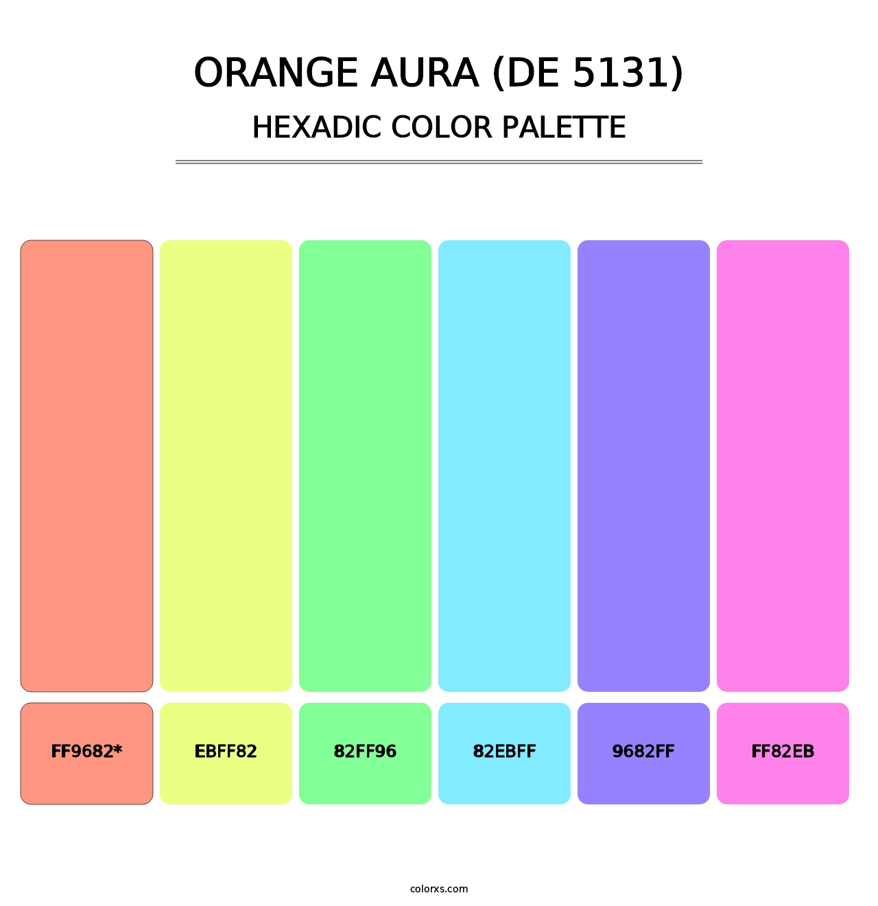 Orange Aura (DE 5131) - Hexadic Color Palette