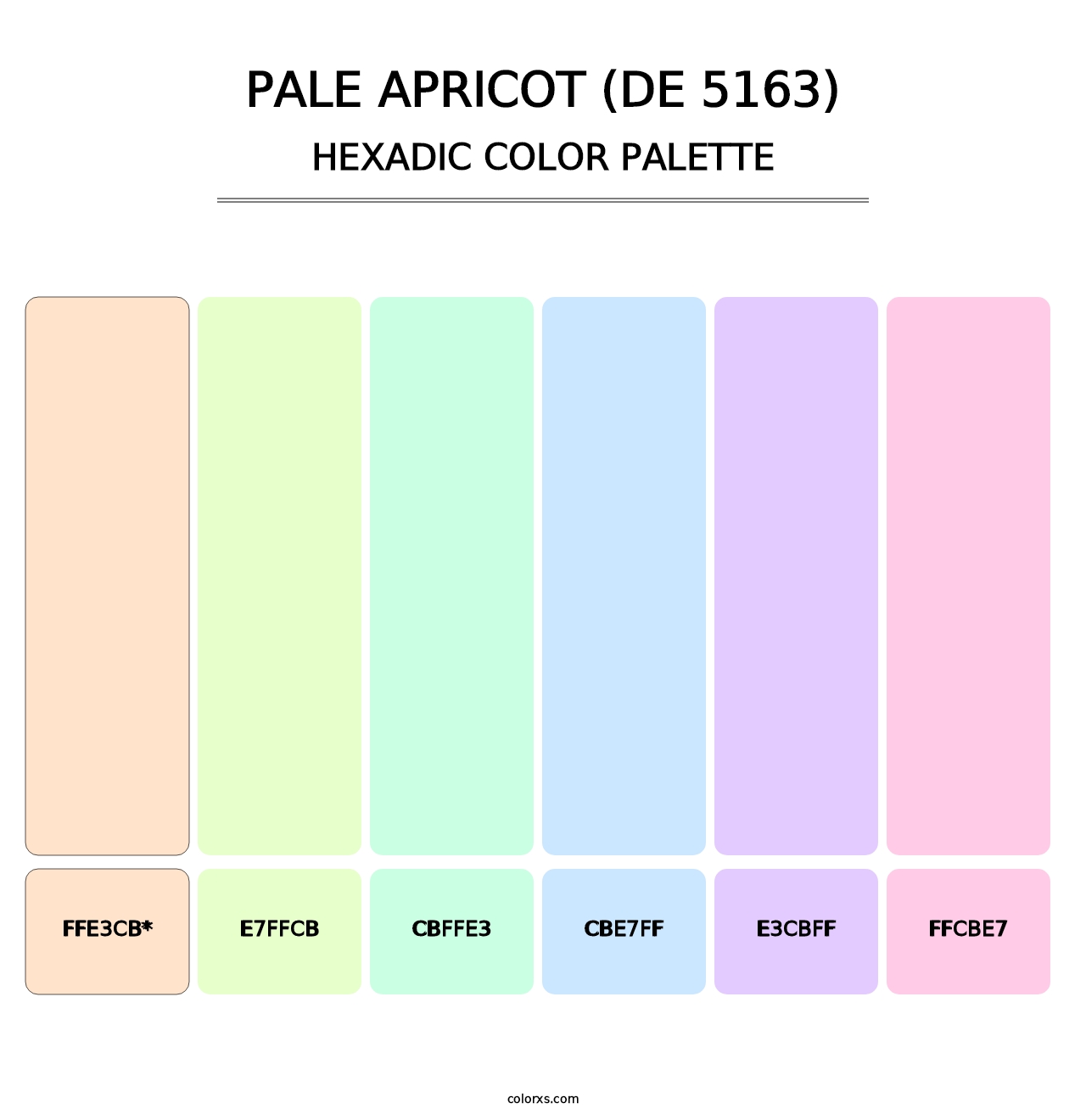 Pale Apricot (DE 5163) - Hexadic Color Palette