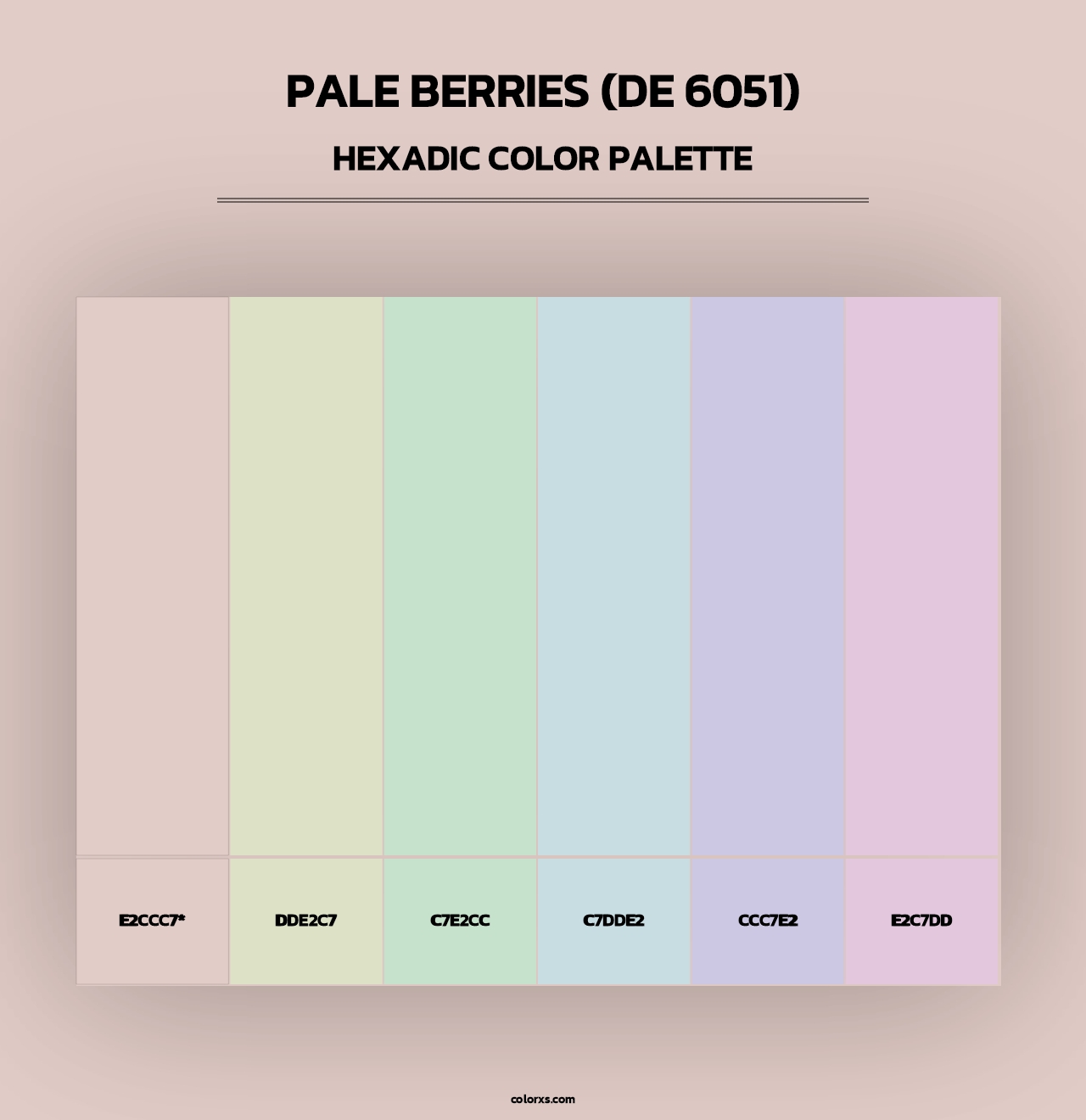 Pale Berries (DE 6051) - Hexadic Color Palette