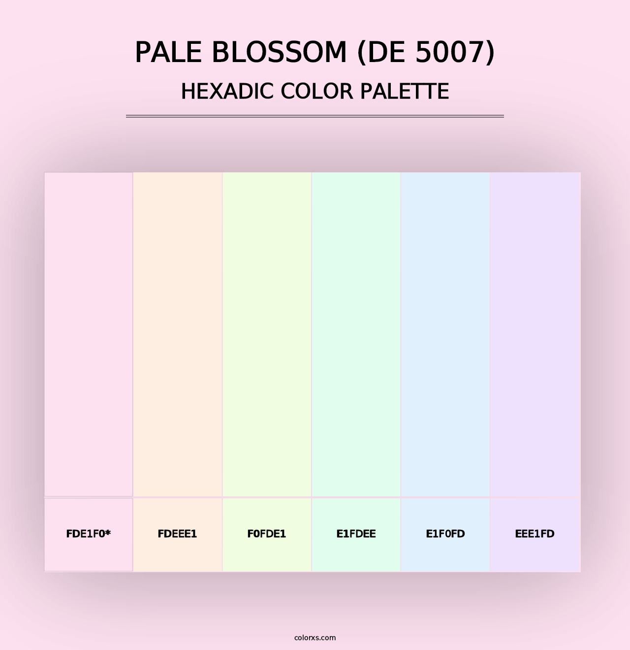 Pale Blossom (DE 5007) - Hexadic Color Palette