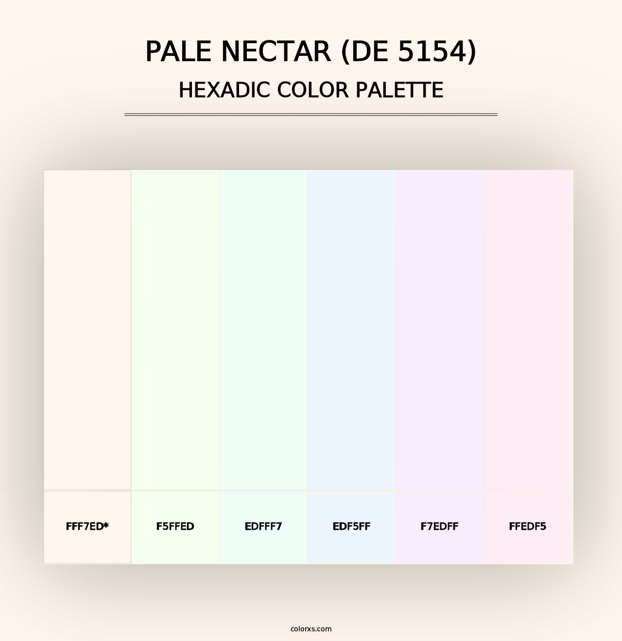 Pale Nectar (DE 5154) - Hexadic Color Palette