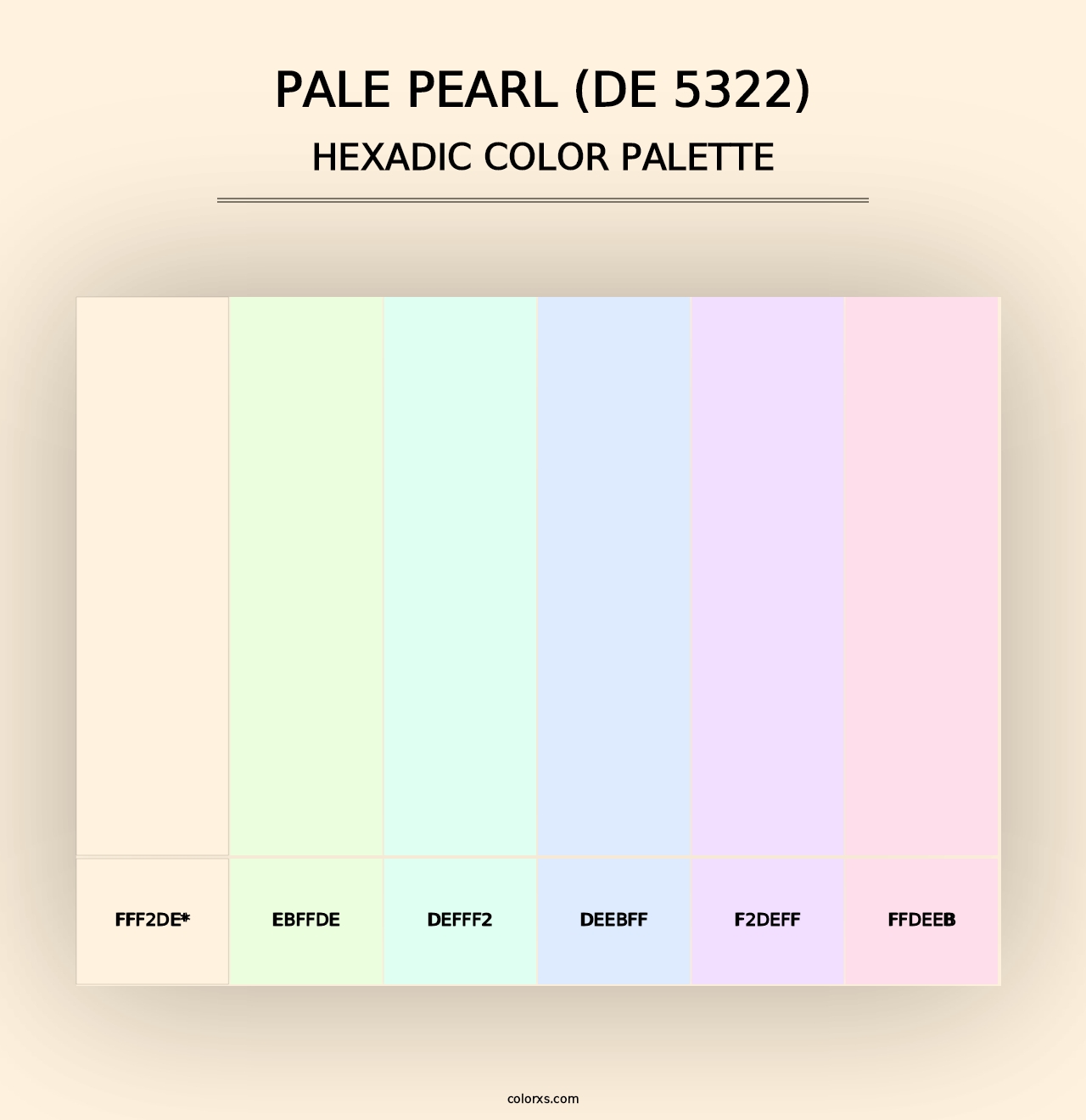 Pale Pearl (DE 5322) - Hexadic Color Palette