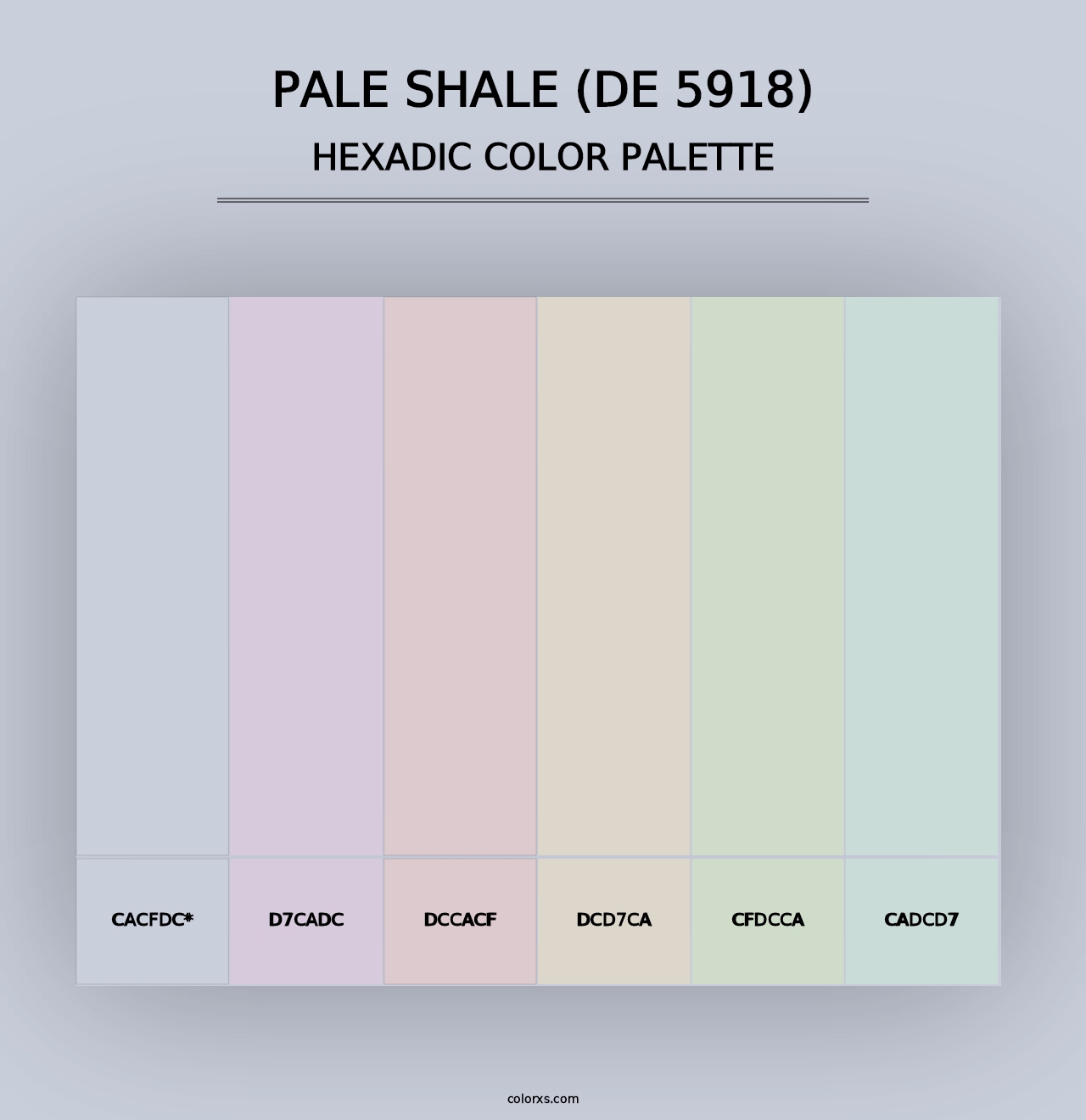 Pale Shale (DE 5918) - Hexadic Color Palette