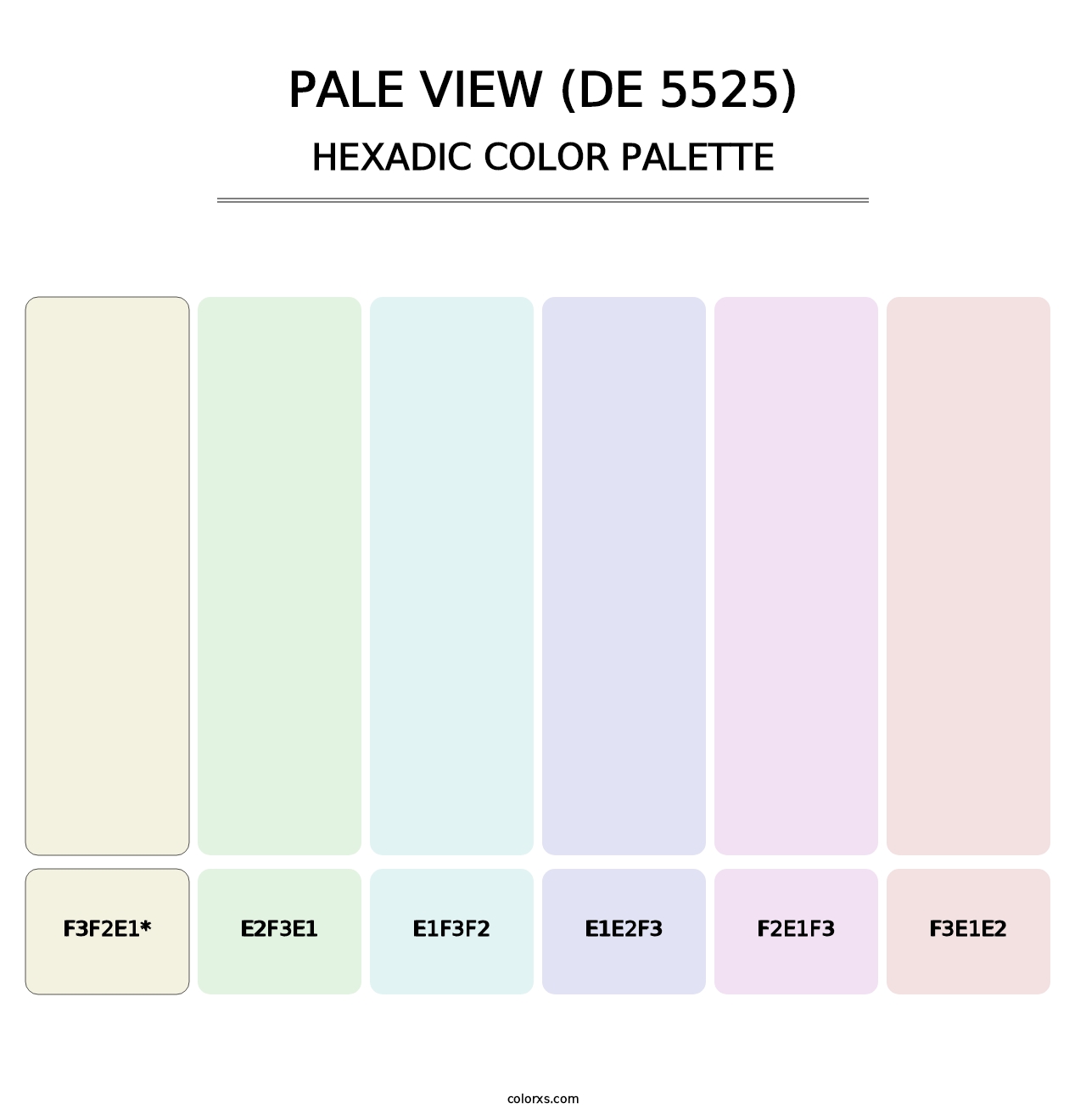 Pale View (DE 5525) - Hexadic Color Palette