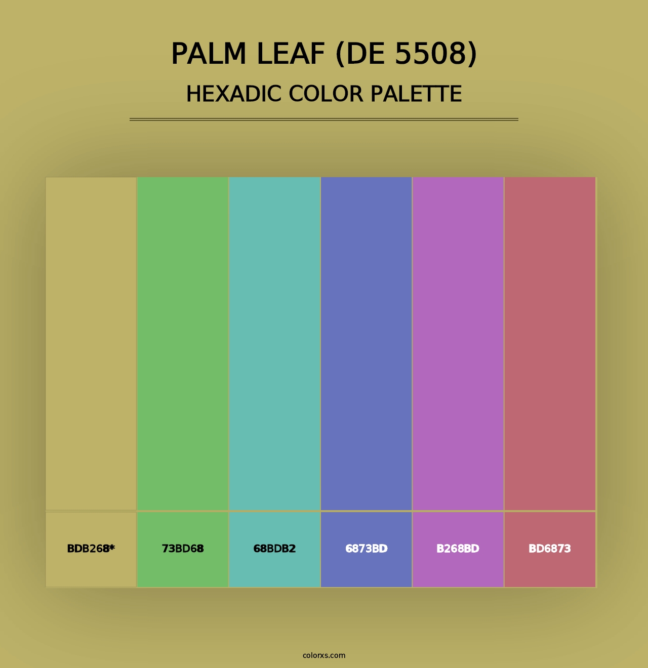 Palm Leaf (DE 5508) - Hexadic Color Palette