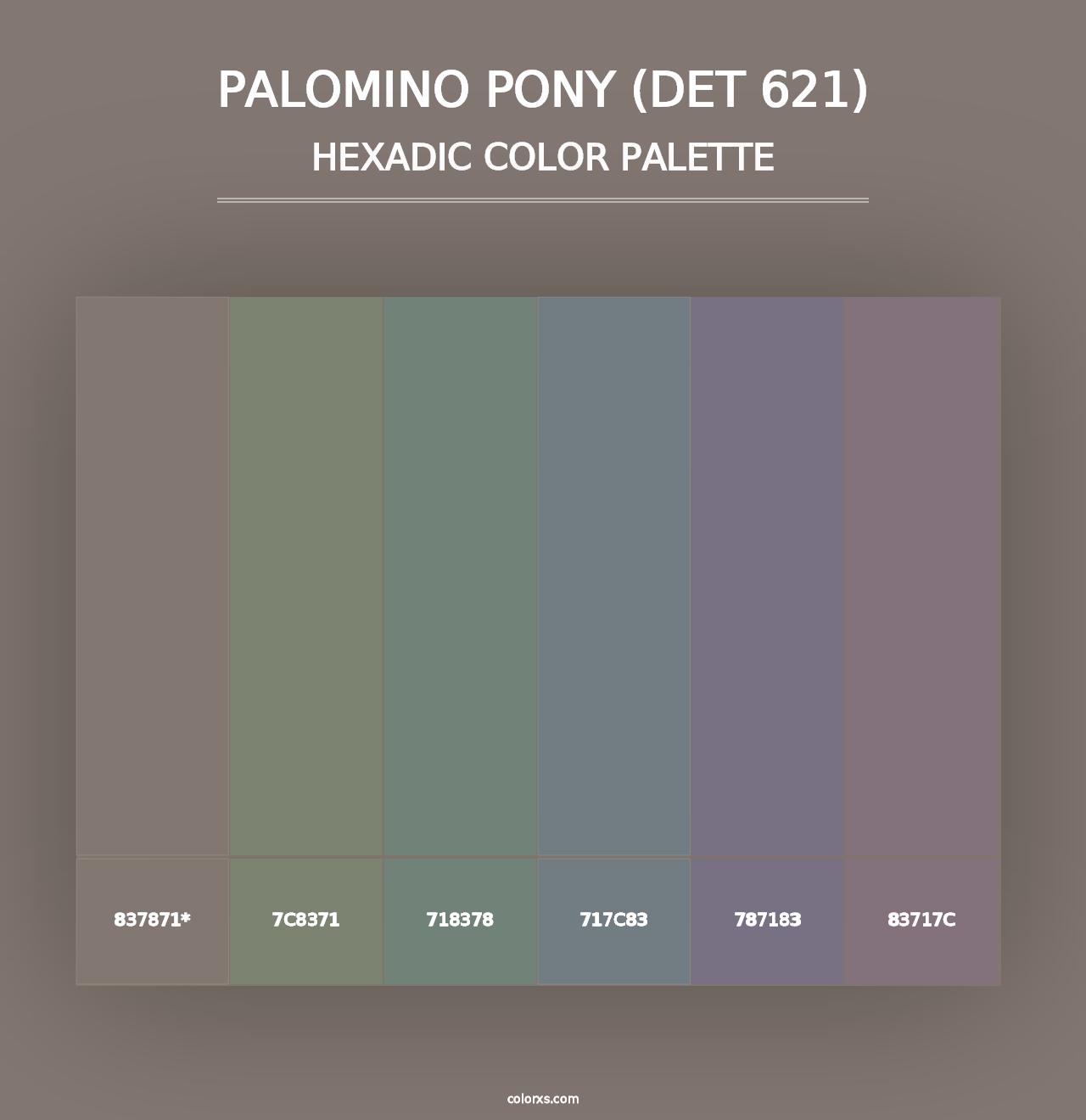 Palomino Pony (DET 621) - Hexadic Color Palette