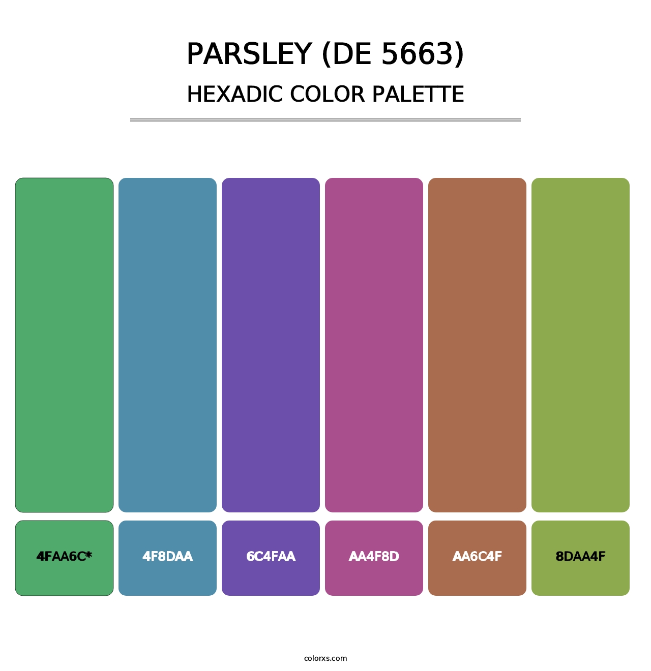 Parsley (DE 5663) - Hexadic Color Palette