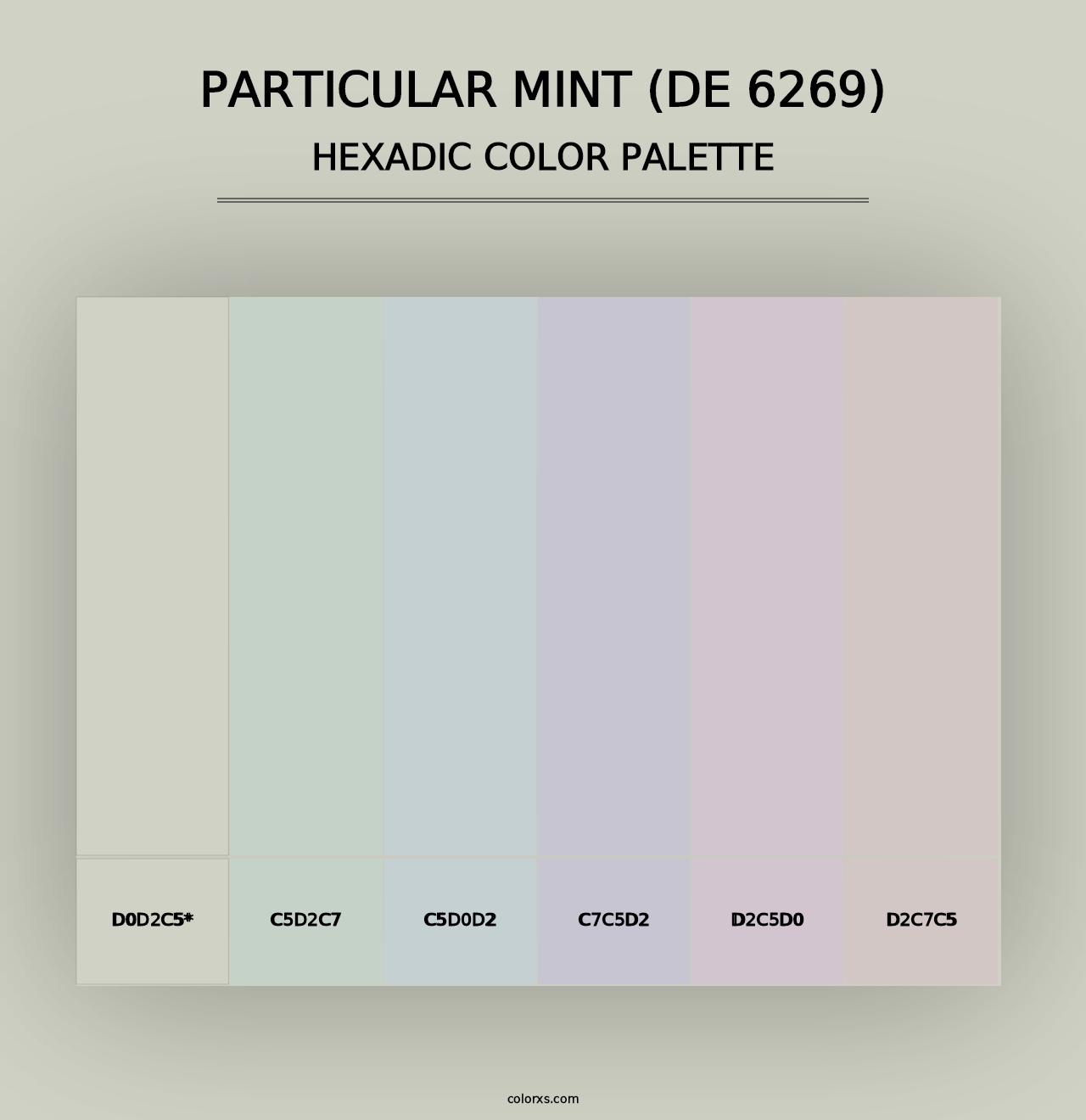 Particular Mint (DE 6269) - Hexadic Color Palette