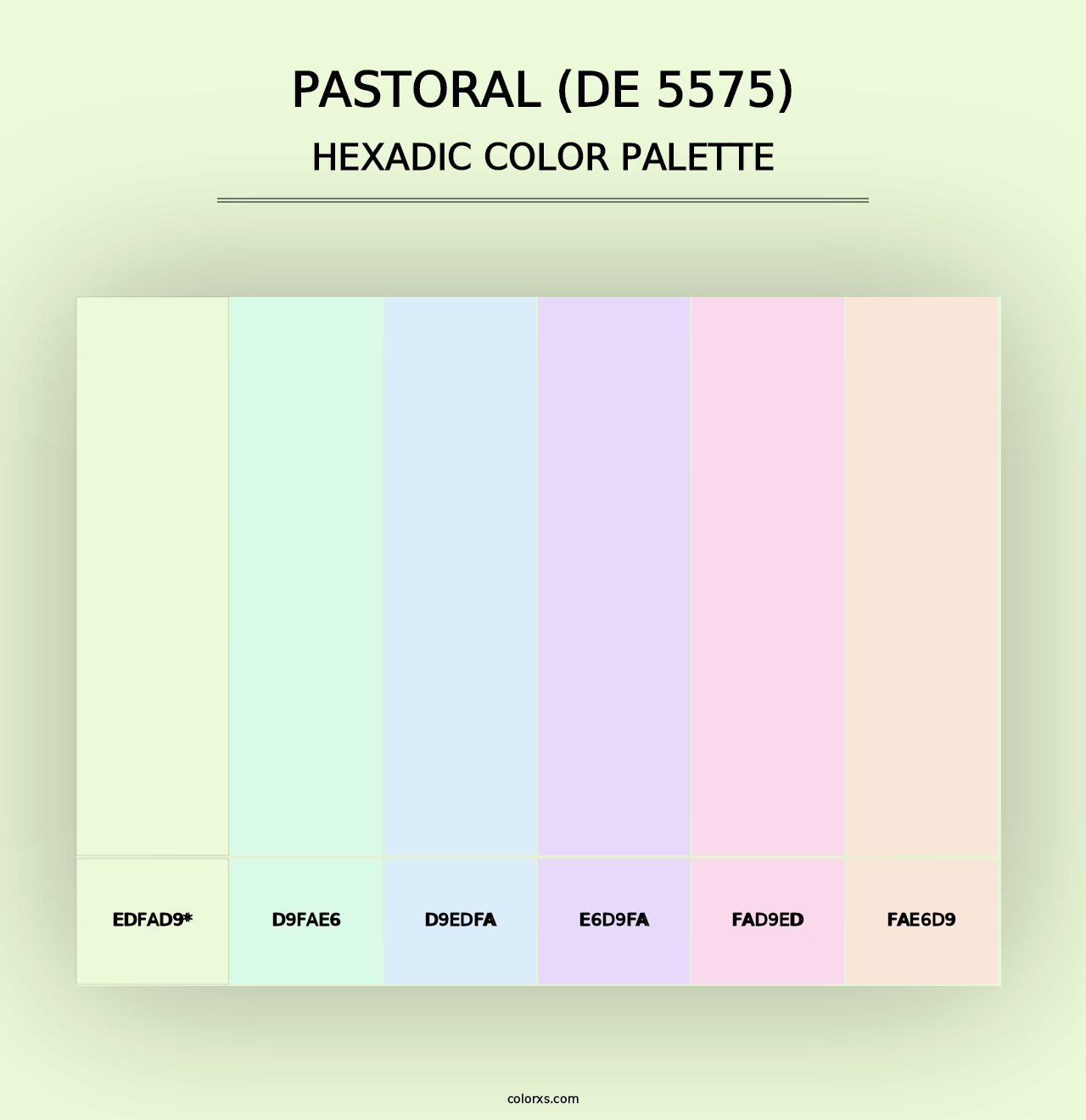 Pastoral (DE 5575) - Hexadic Color Palette