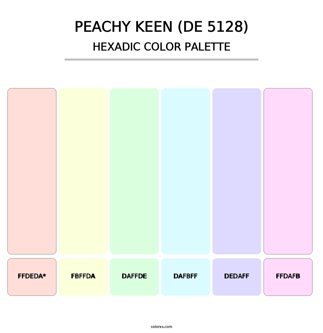 Peachy Keen (DE 5128) - Hexadic Color Palette