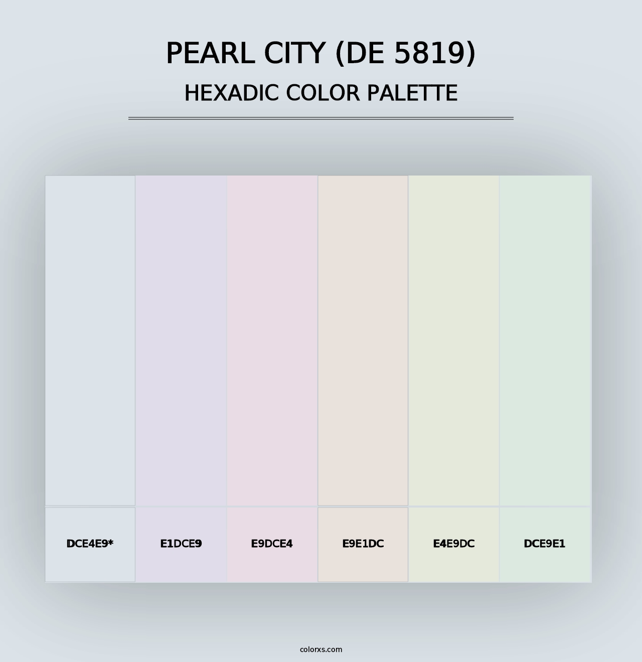 Pearl City (DE 5819) - Hexadic Color Palette