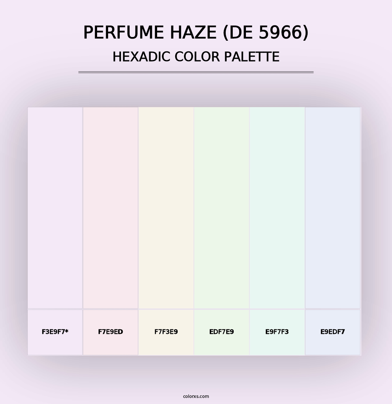 Perfume Haze (DE 5966) - Hexadic Color Palette