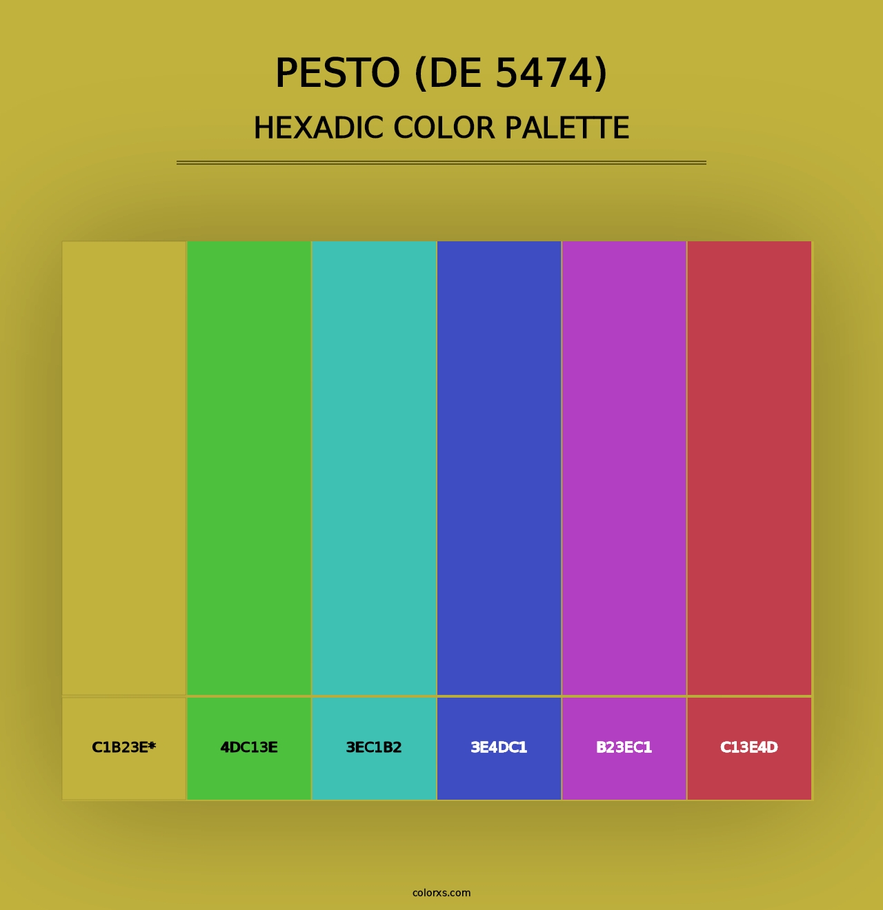 Pesto (DE 5474) - Hexadic Color Palette